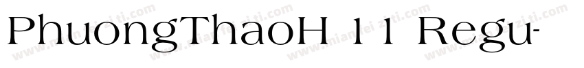 PhuongThaoH 11 Regu字体转换